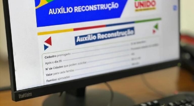 Calendário de pagamento do Auxílio Reconstrução
